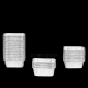Picture of Aluminum rectangle cup cake 100 pieces