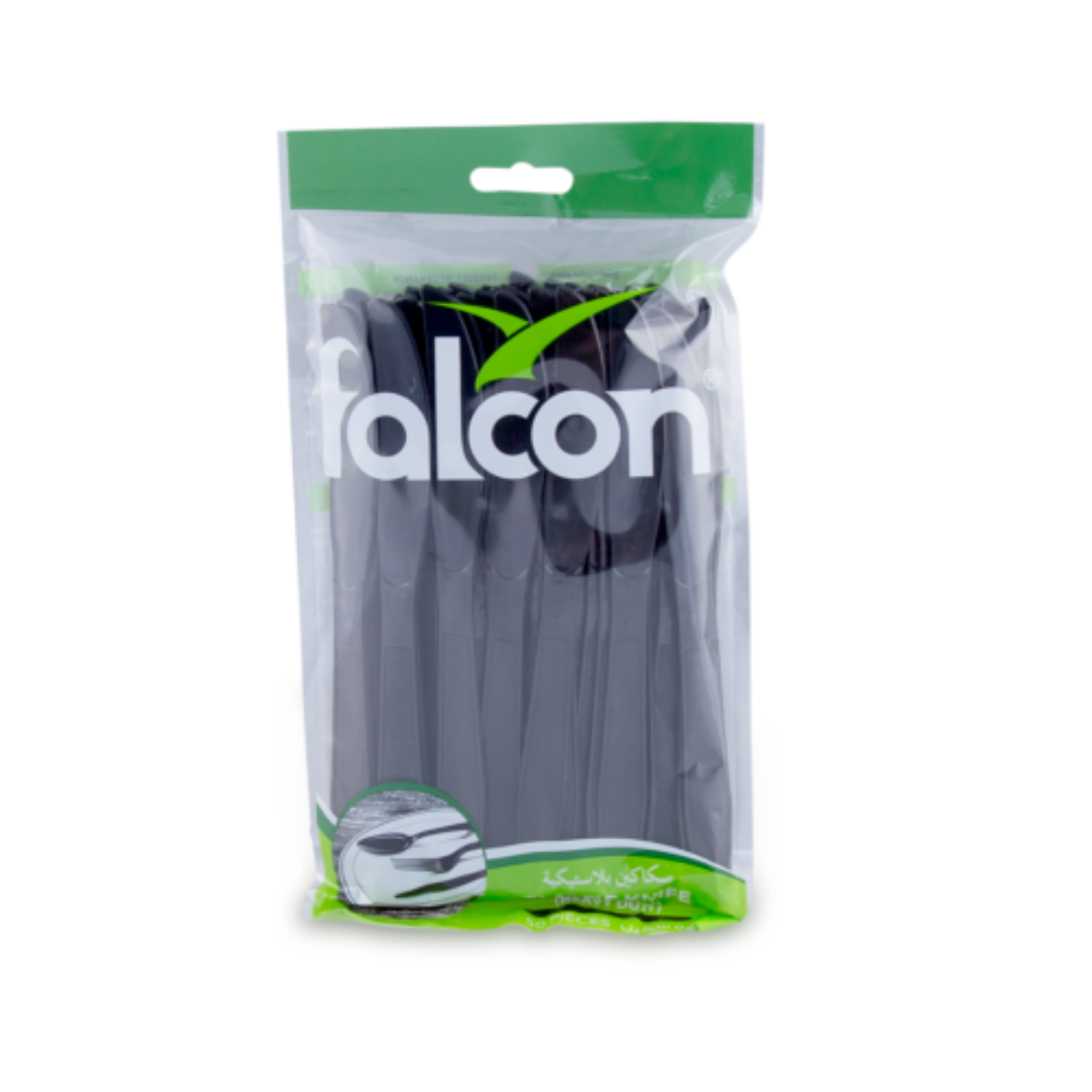 Picture of falcon black plastic knife - hd