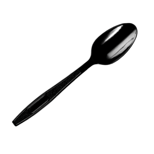 Picture of falcon black plastic spoon - hd