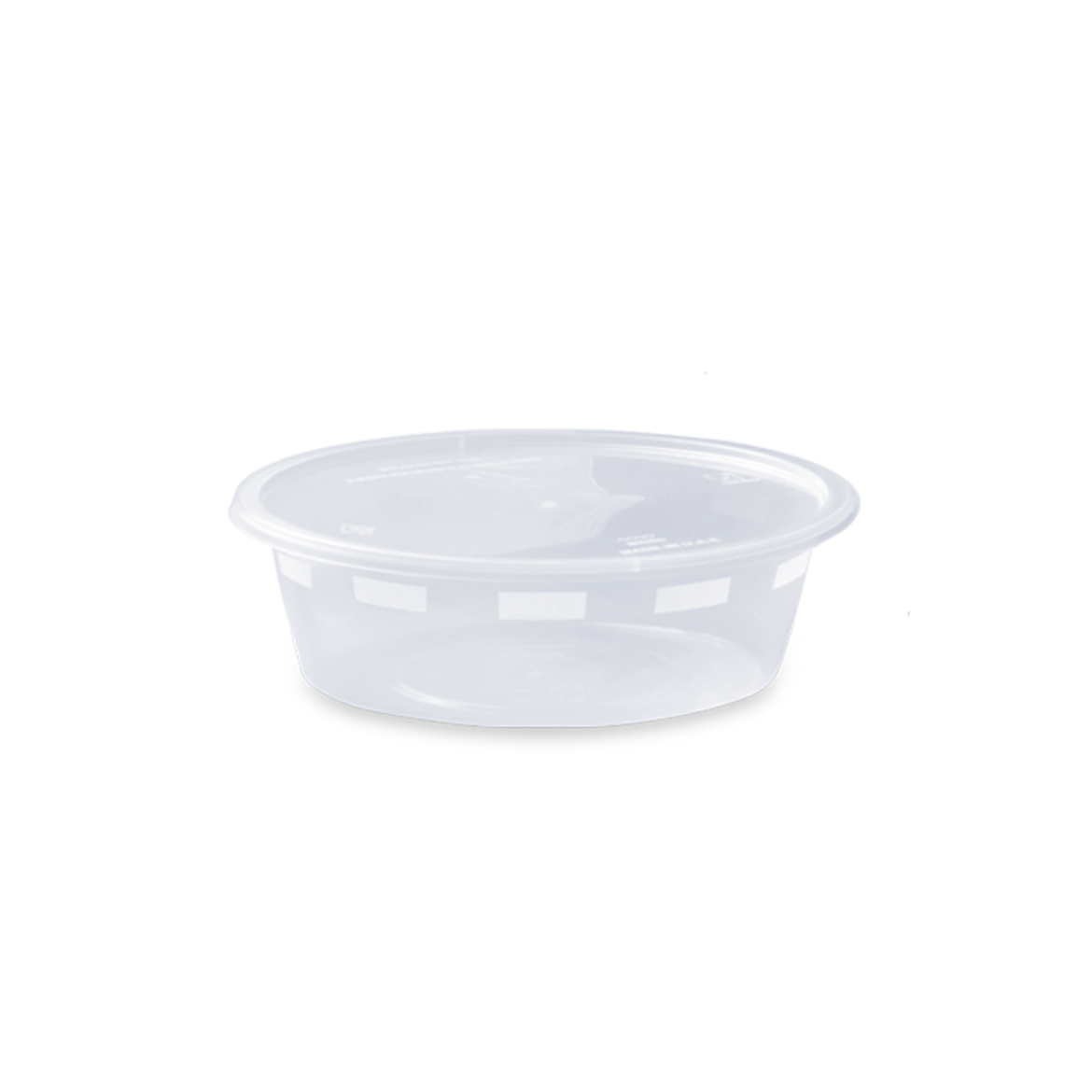 Picture of clear microwave cont. round 225 cc w\lid