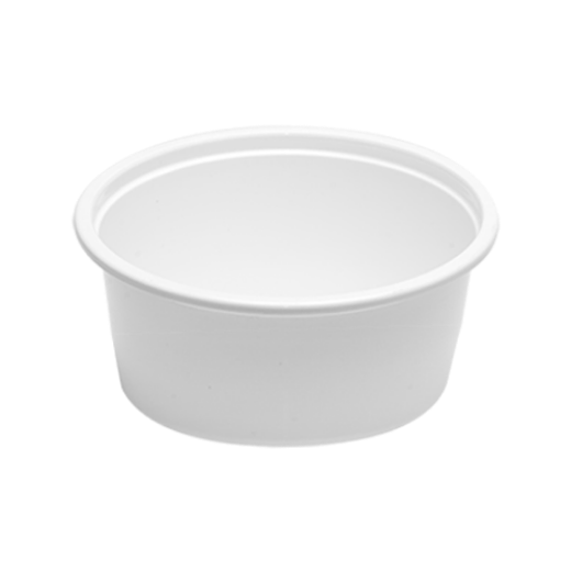 Picture of falcon white plastic tub 500 cc w\lid