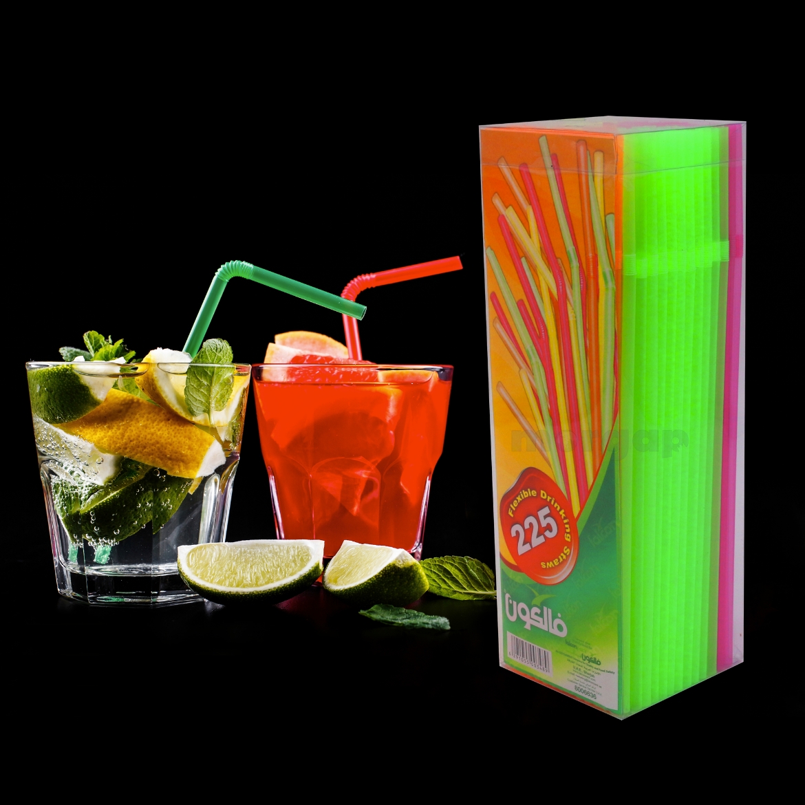 Picture of Plastic Straw 5mm Fluorescent 225 Pcs