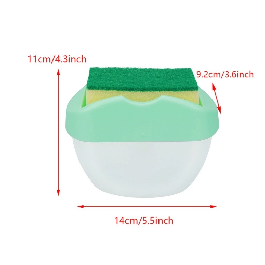 Picture of soap pump & sponge caddy