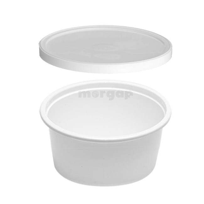 Picture of   falcon white plastic tub 400 cc w\lid