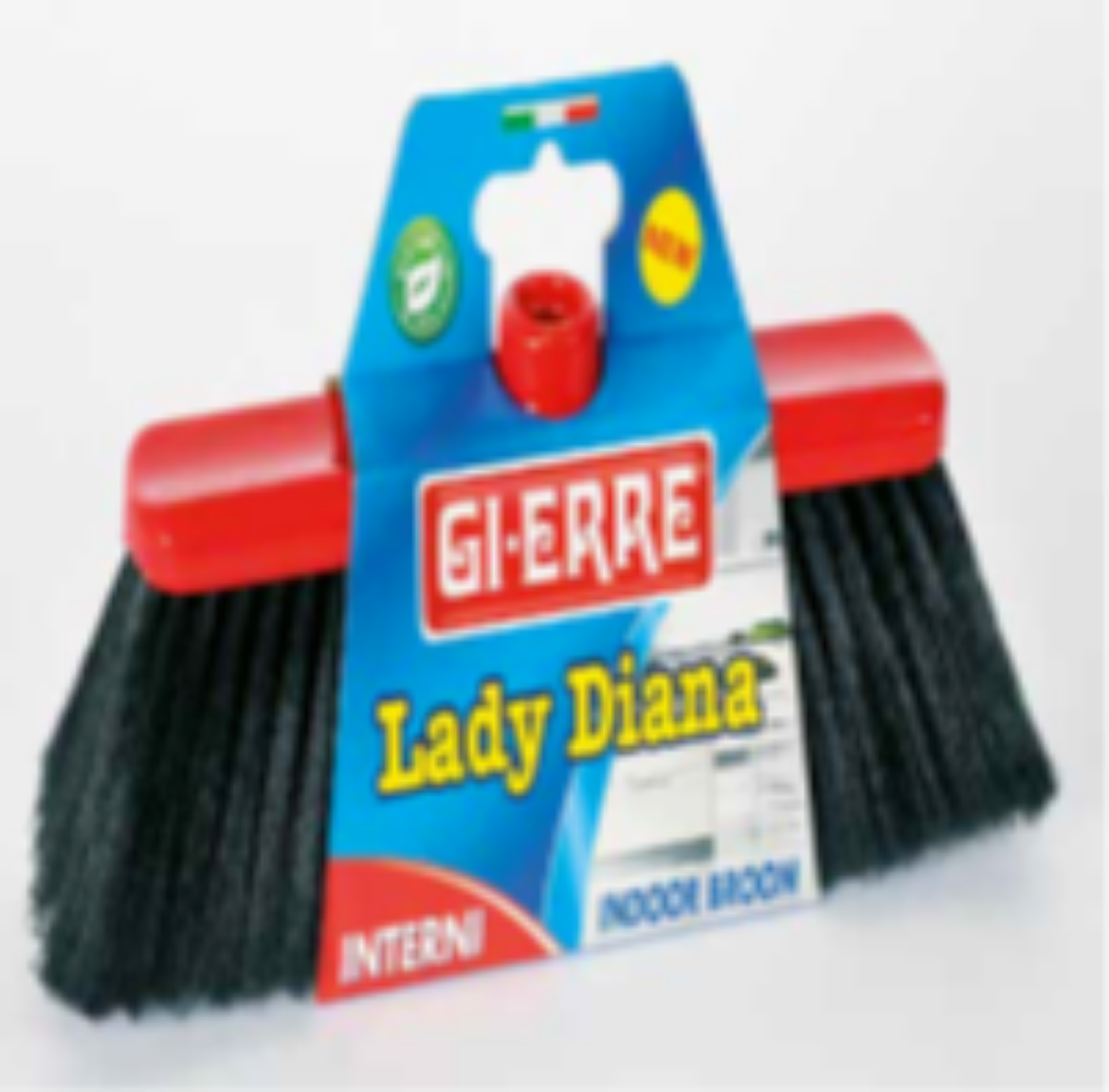 Picture of Indoor broom, electrostatic “Lady Diana” soft black fibers