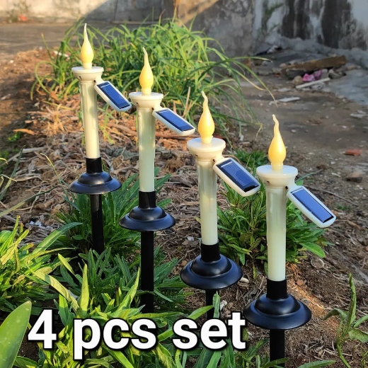 Picture of LED Solar Rechargeable Candlesticks