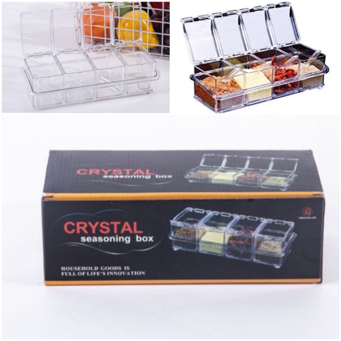 Picture of Transparent Plastic Spice Box