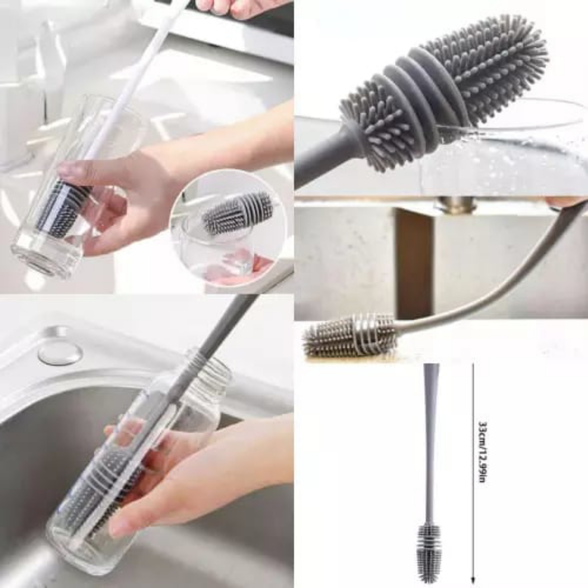 Picture of Silicone Bottle Glass Cleaning Brush