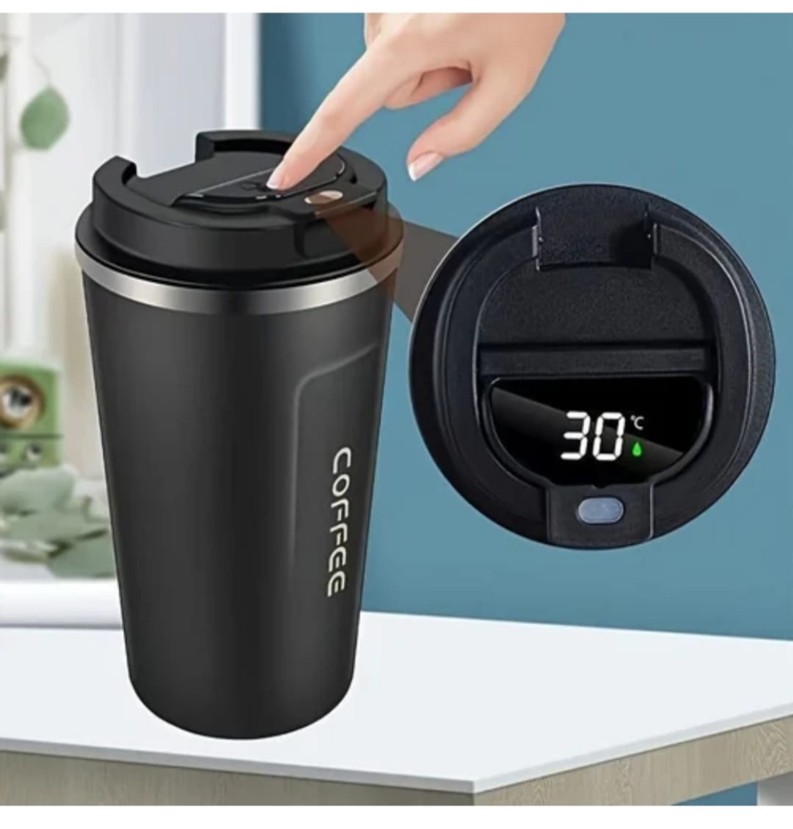 Picture of كوب قهوة حراري مع شاشة عرض لدرجة الحراة 